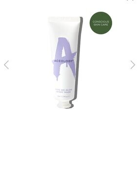 Aceology Where We Glow Berry Mask - White Tube with Lavender Accent